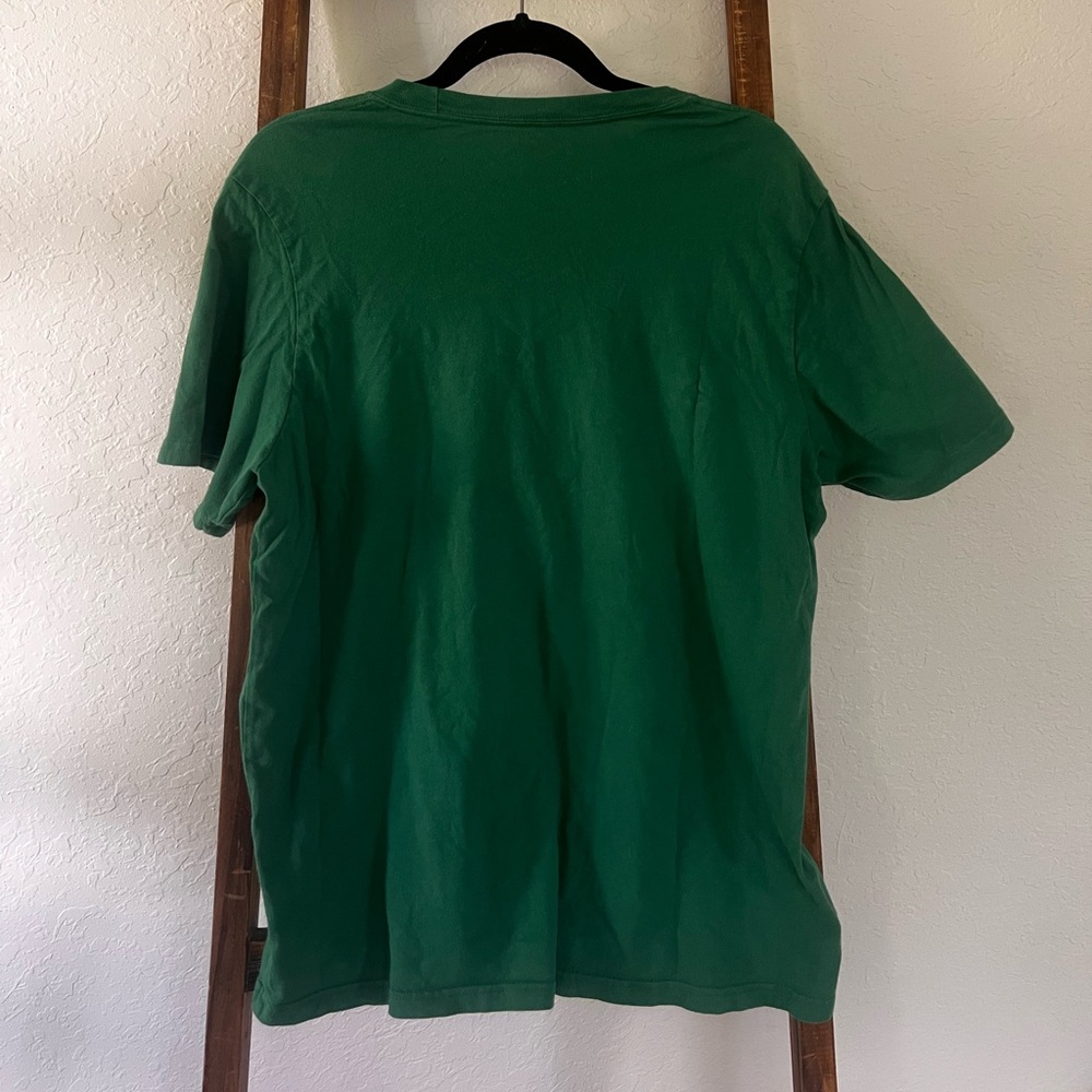 Adidas Forest Green Tee with White Logo - Picture 2 of 2